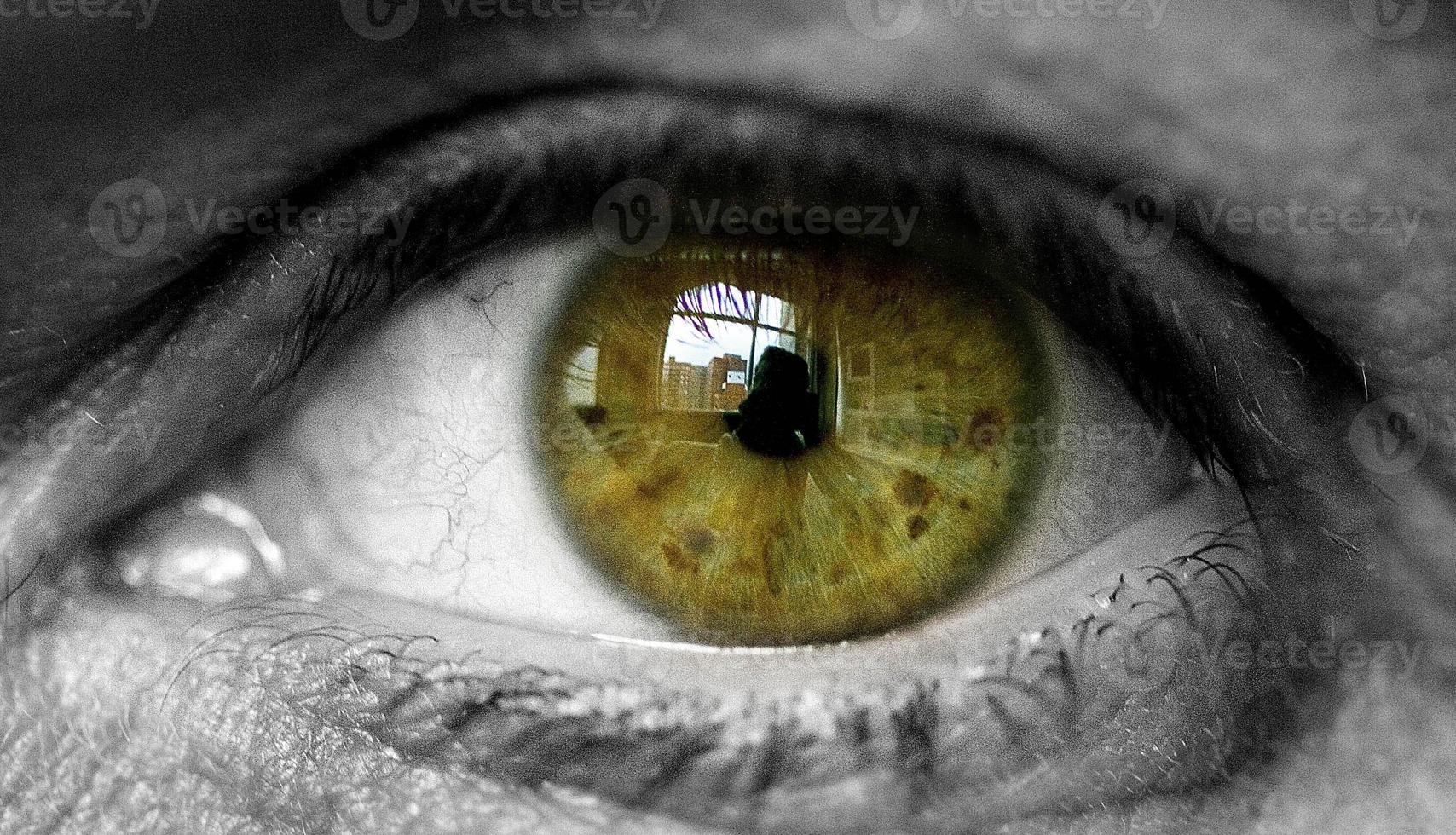 olho verde close-up foto
