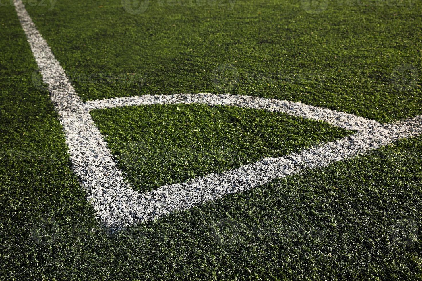 marcas de um campo de futebol foto