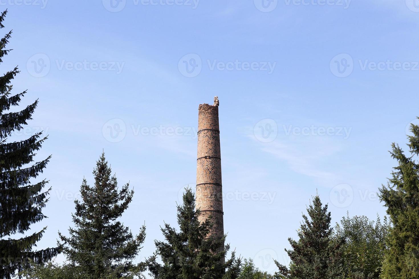 tubo de tijolo velho foto