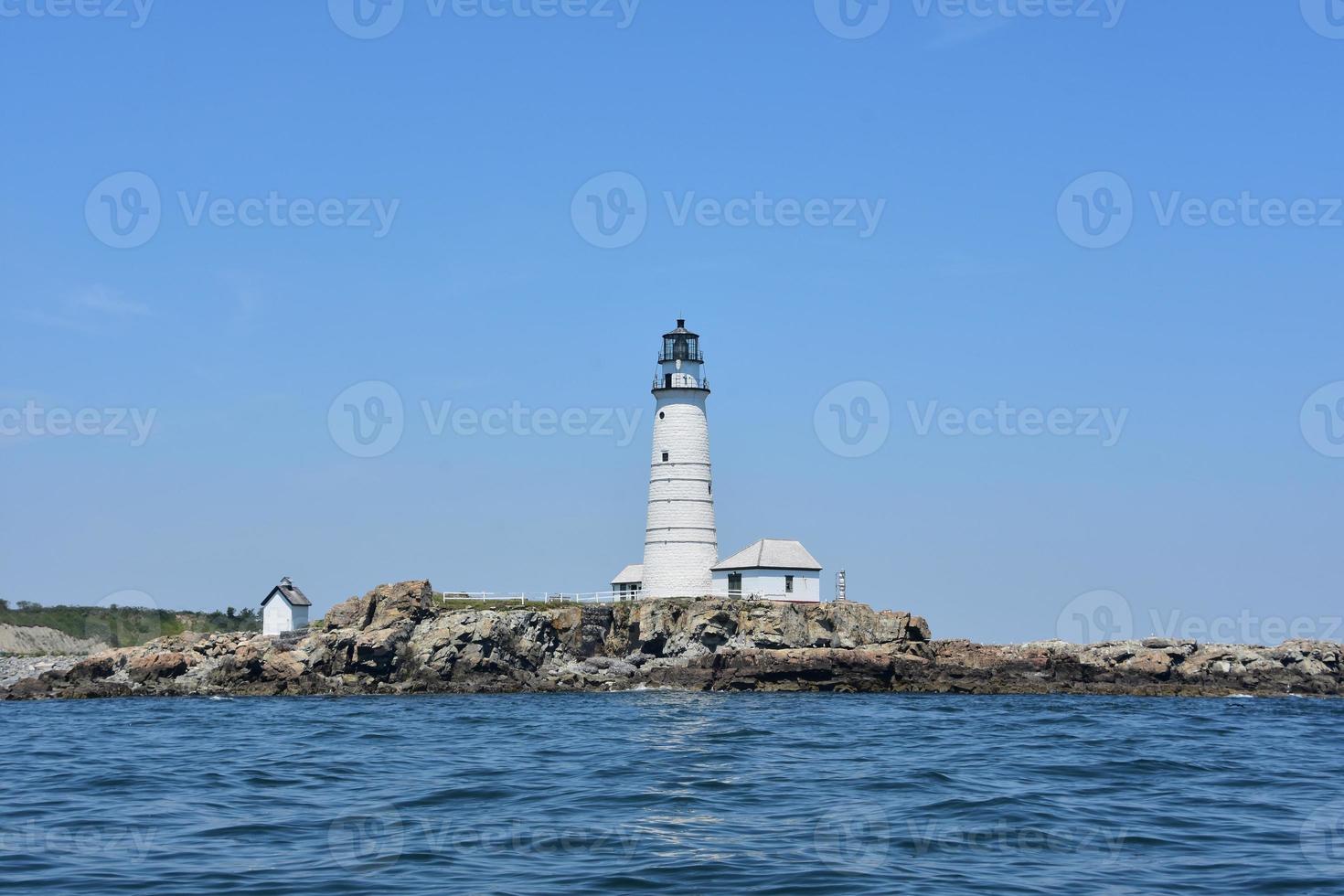 bela vista da luz de boston em um dia de verão foto