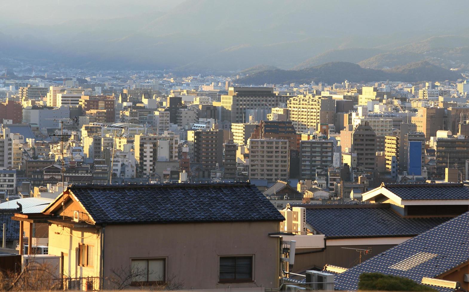 kyoto, japão - cidade na região de kansai. foto