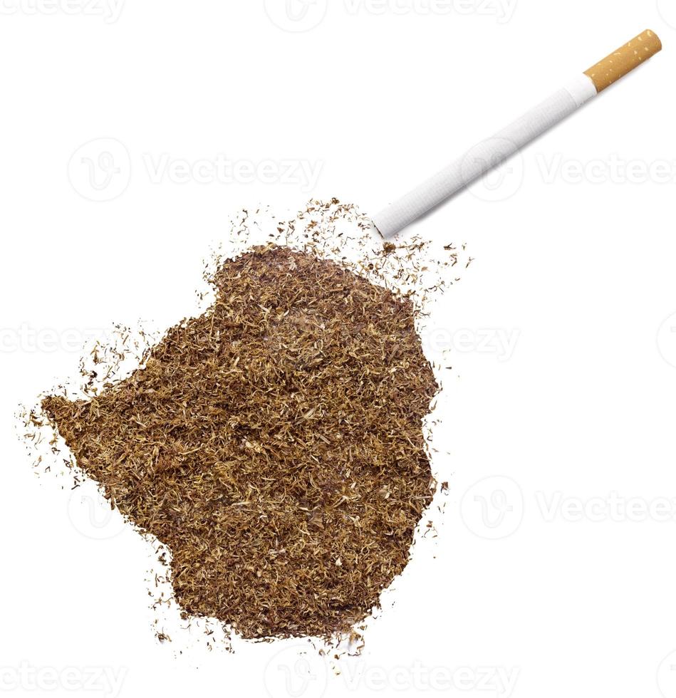 cigarro e tabaco em forma de zimbábue (série) foto