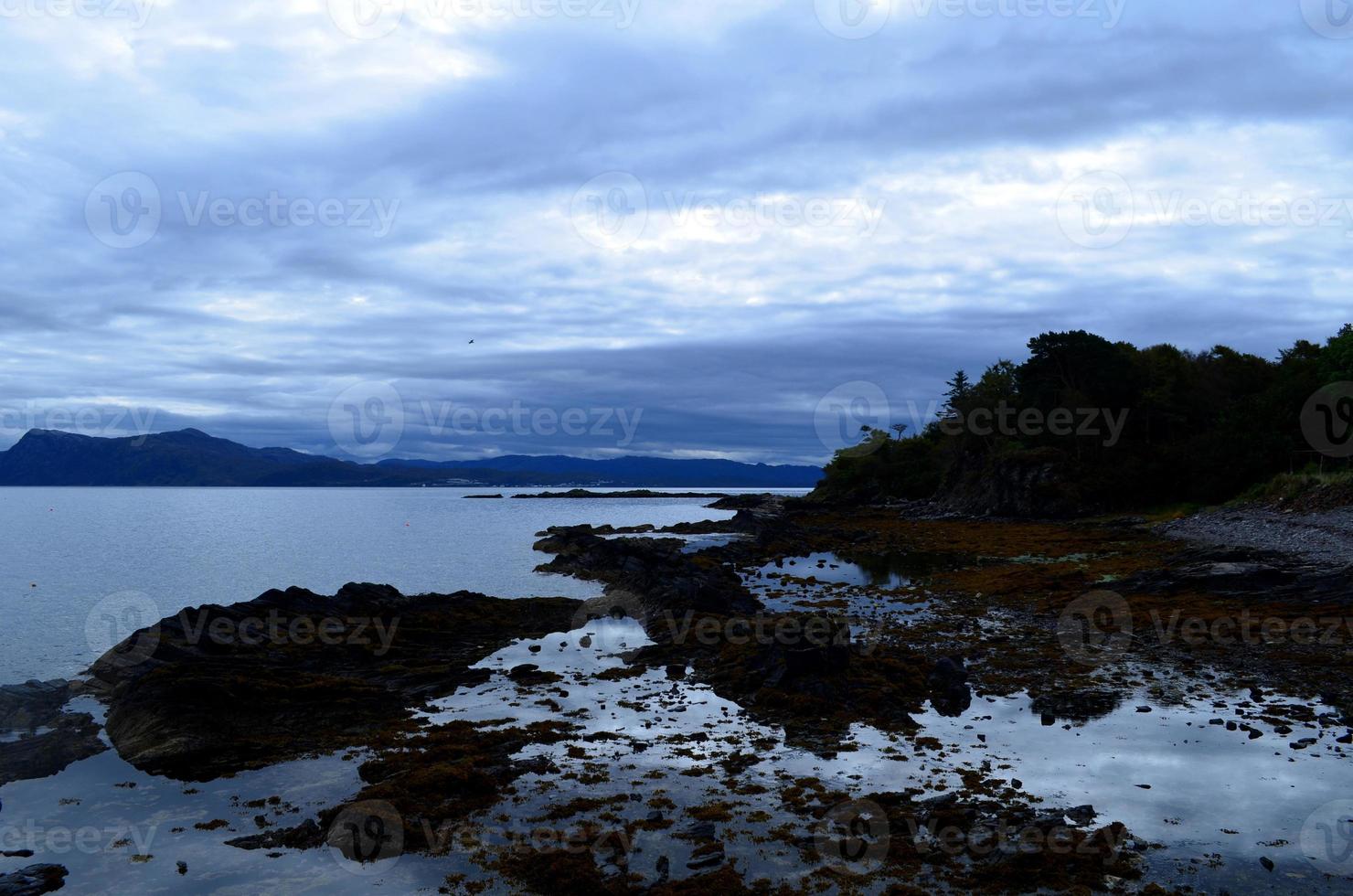 paisagem marítima cênica na costa de armadale foto