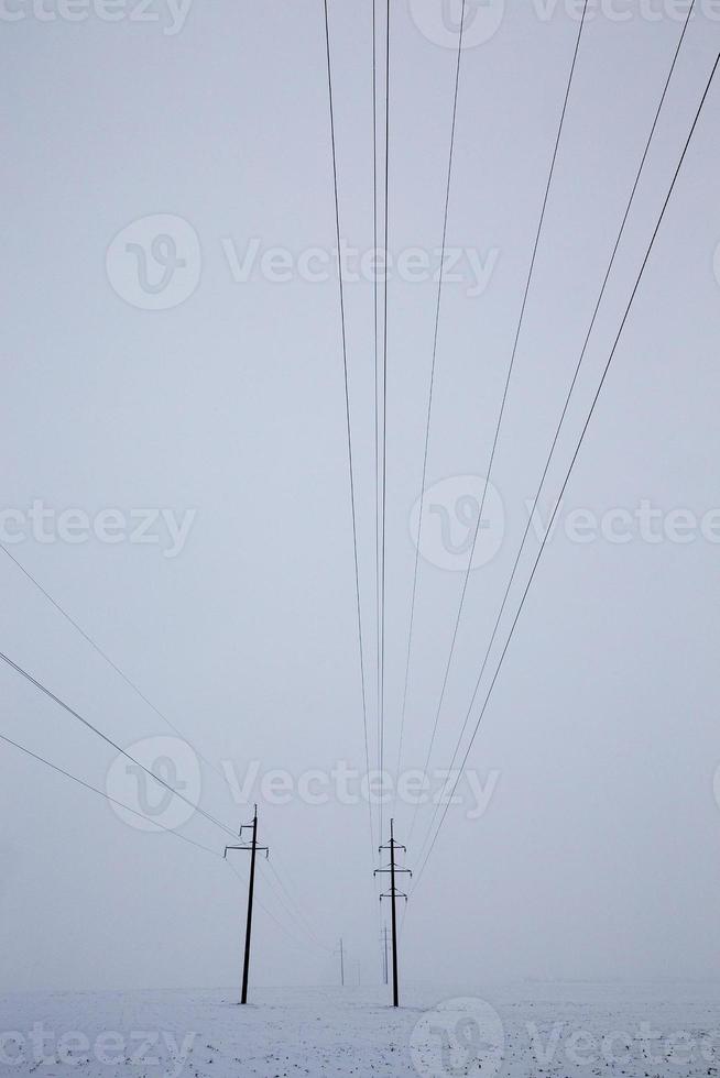 neve flutua no inverno foto