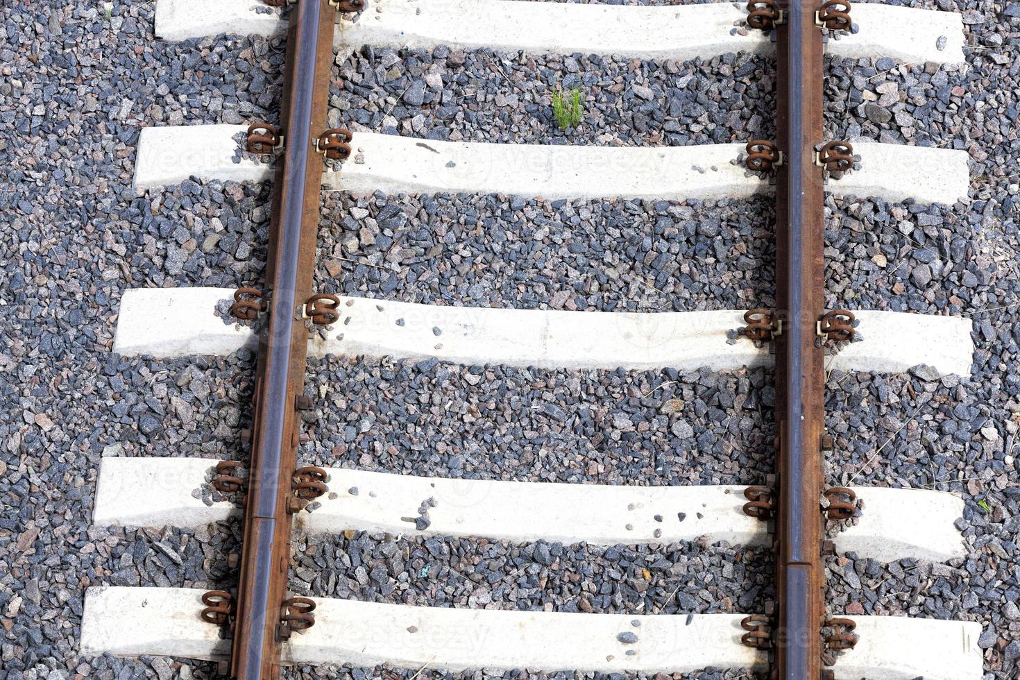 a ferrovia vai no chão foto