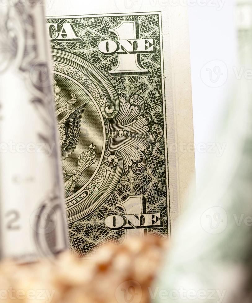 um dólar americano papel-moeda foto