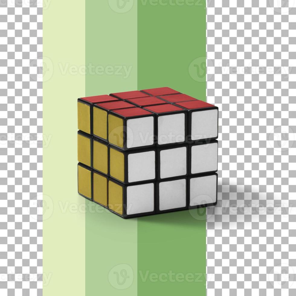 cubo de rubik isolado foto