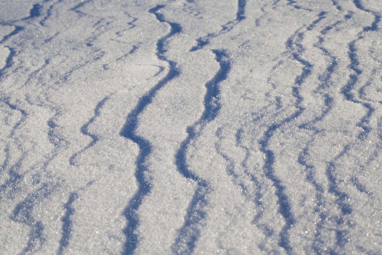 superfície de neve, close-up foto