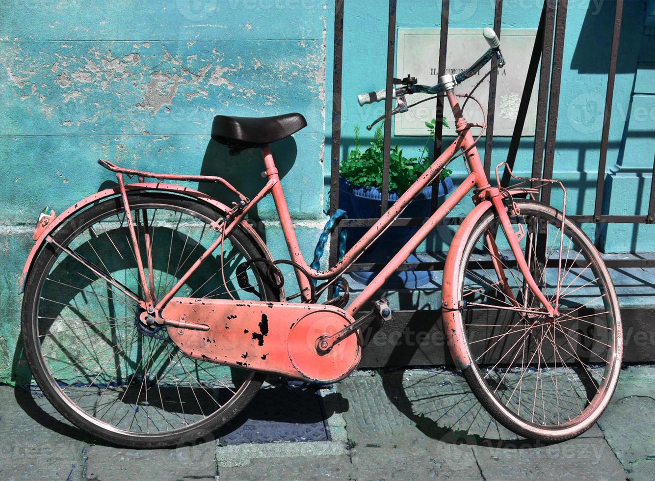 bicicleta vintage colorida foto