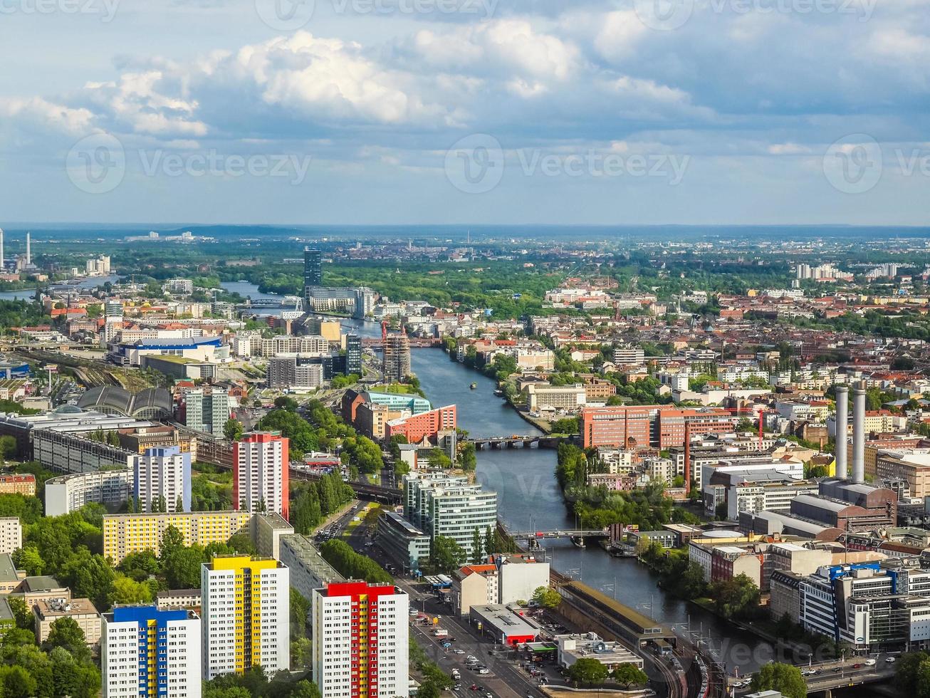 hdr berlim vista aérea foto