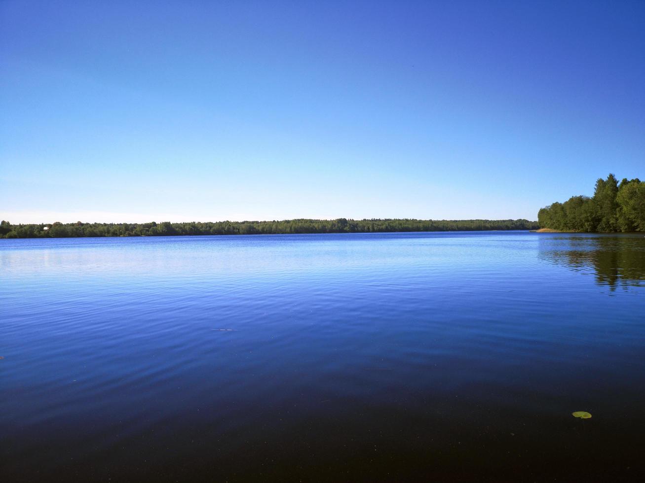 lago ou rio. verão foto