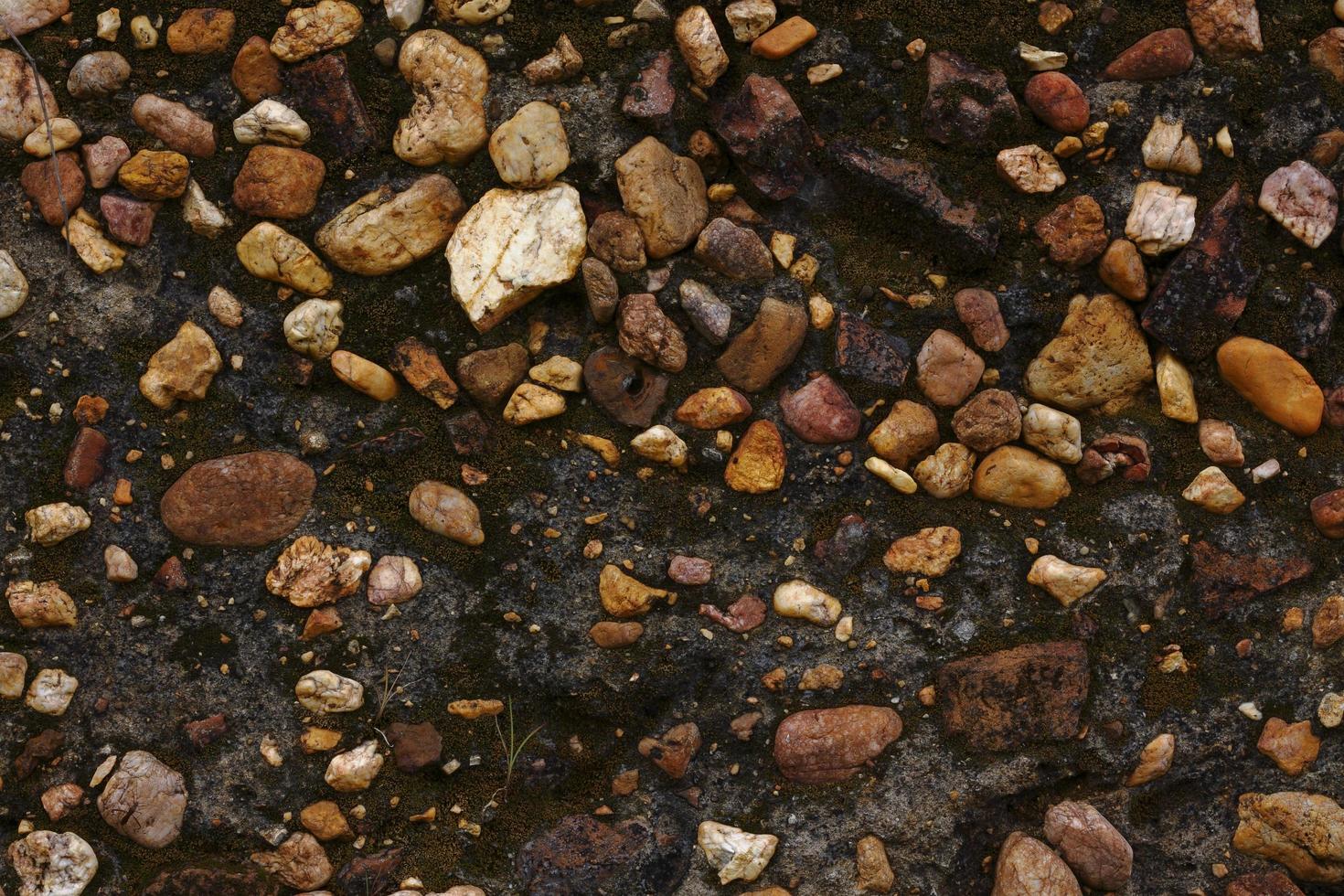 fundo de textura de padrão de parede de tijolo e pedra velha. foto