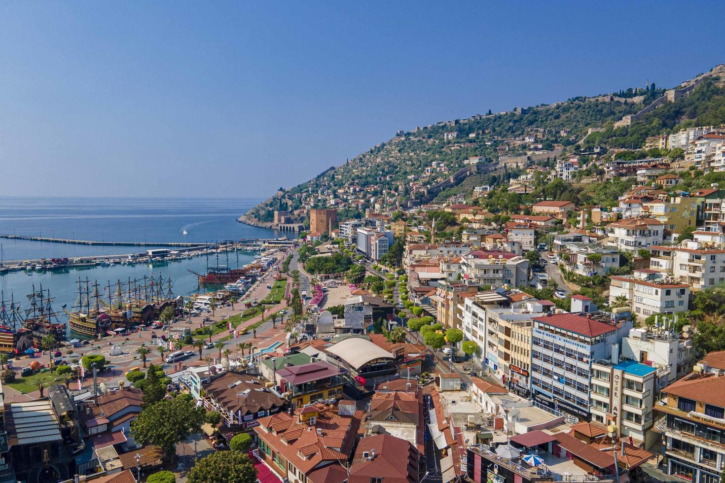 alanya 2022 antalya cidade aérea e mar foto