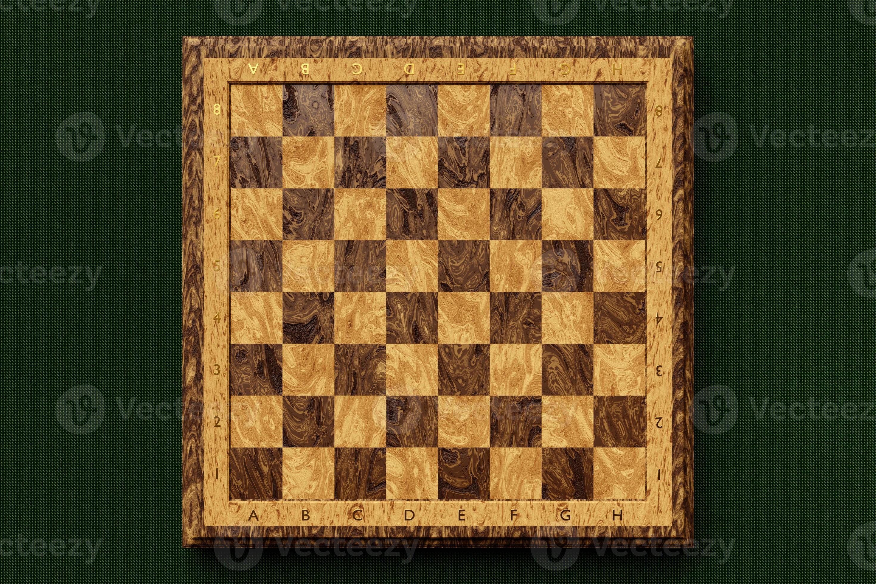 Ilustração 3d de xadrez online