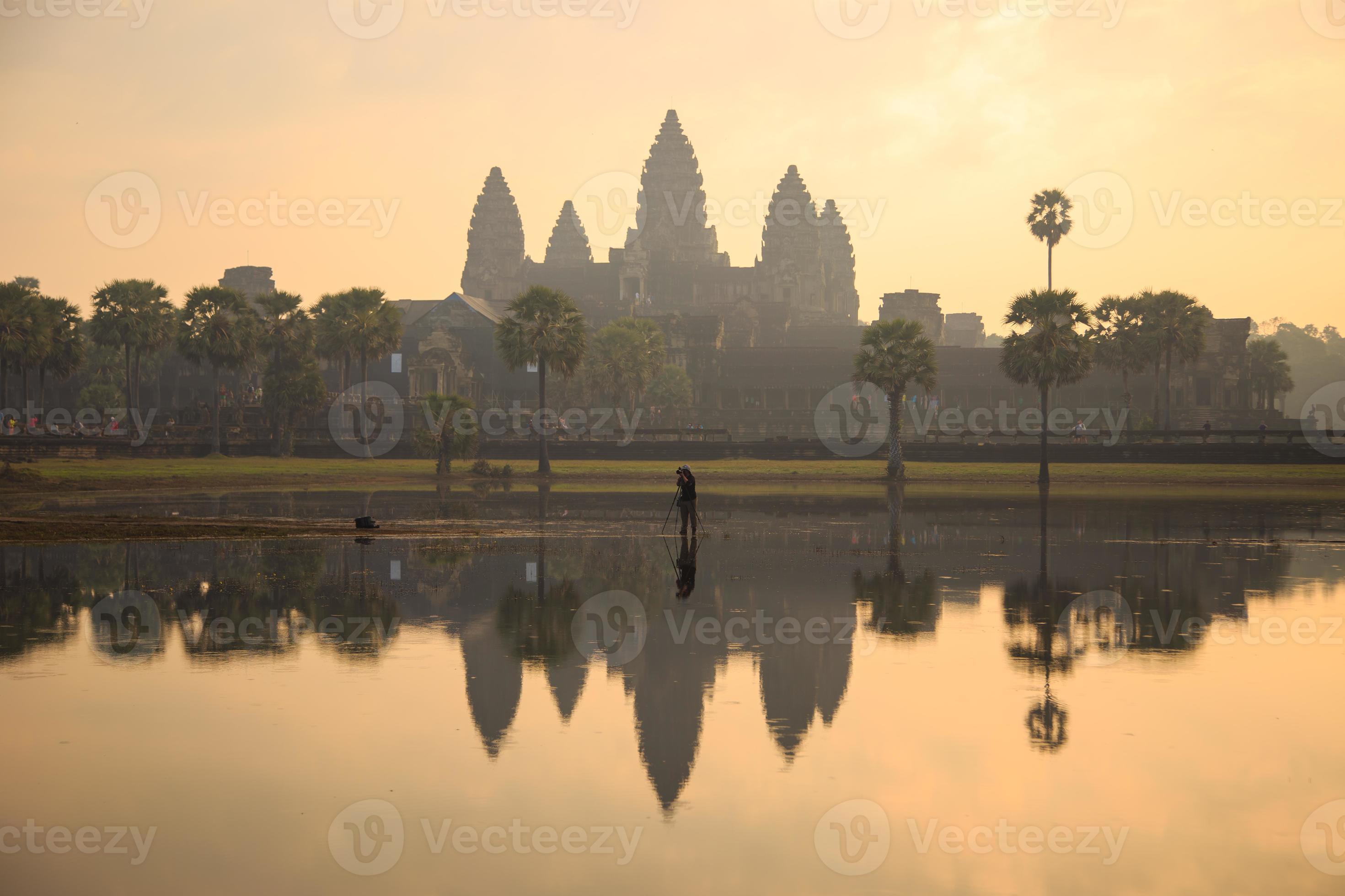 Angkor Wat no nascer do sol, Camboja foto