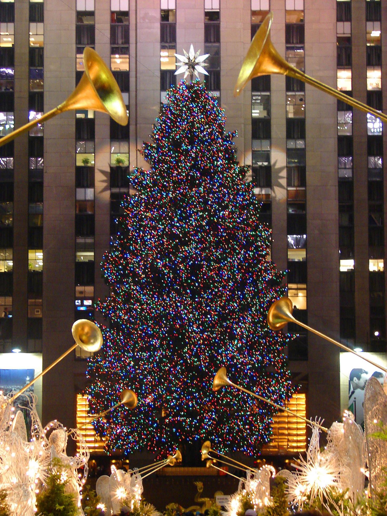 nyc, 2021 - árvore de natal rockefeller 13565760 Foto de stock no Vecteezy
