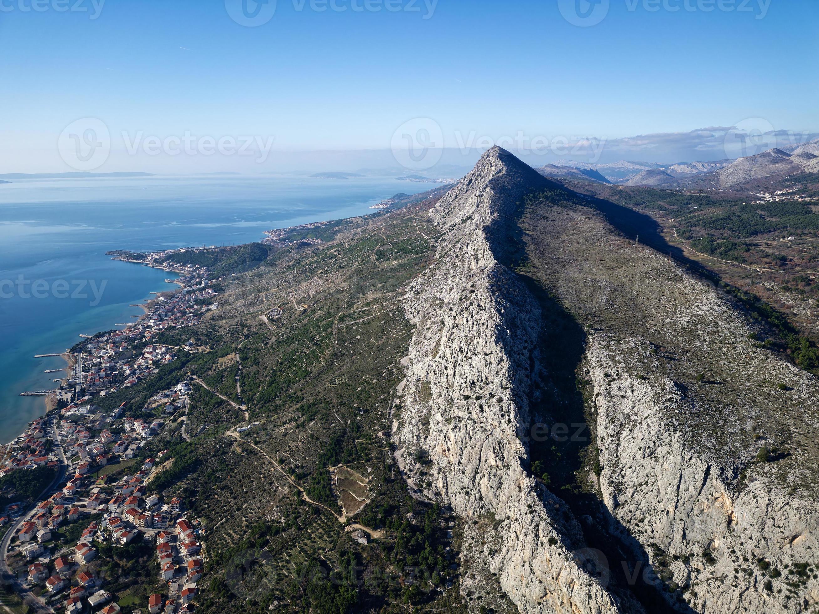 Vista panorâmica para split croácia