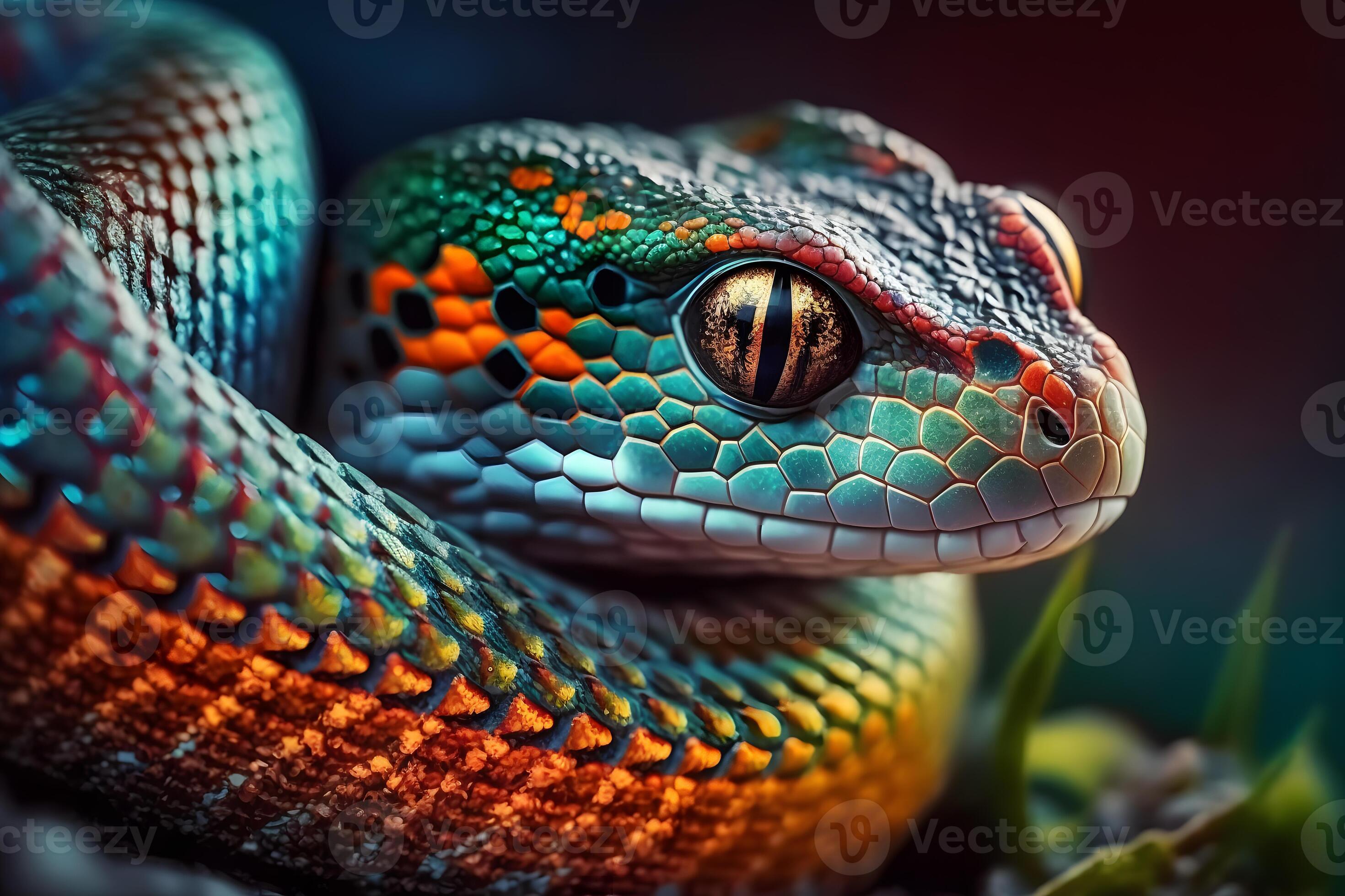 lindo colorida cobra, brasileiro arco Iris boa. neural rede ai gerado  24193046 Foto de stock no Vecteezy