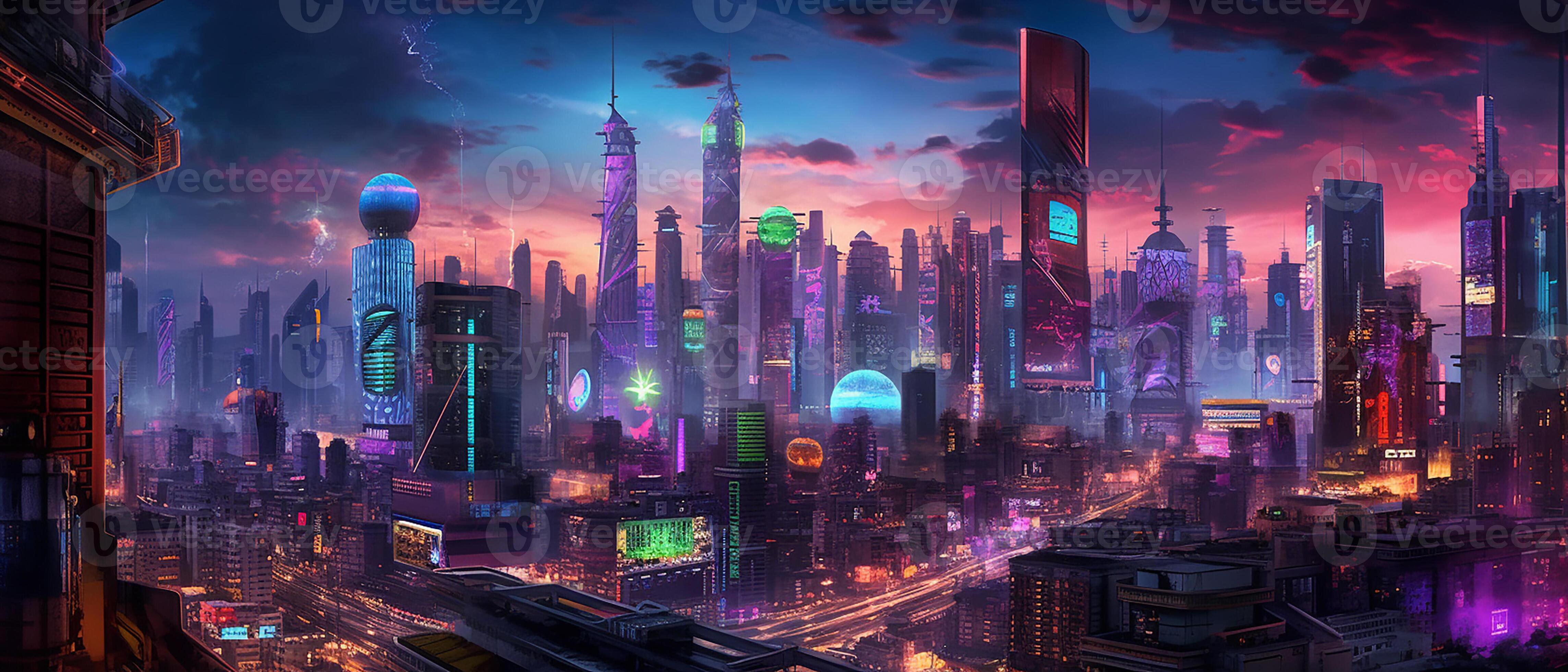 Você viveria nessa cidade futurista? #trending #fyp #cyberpunk #futuri