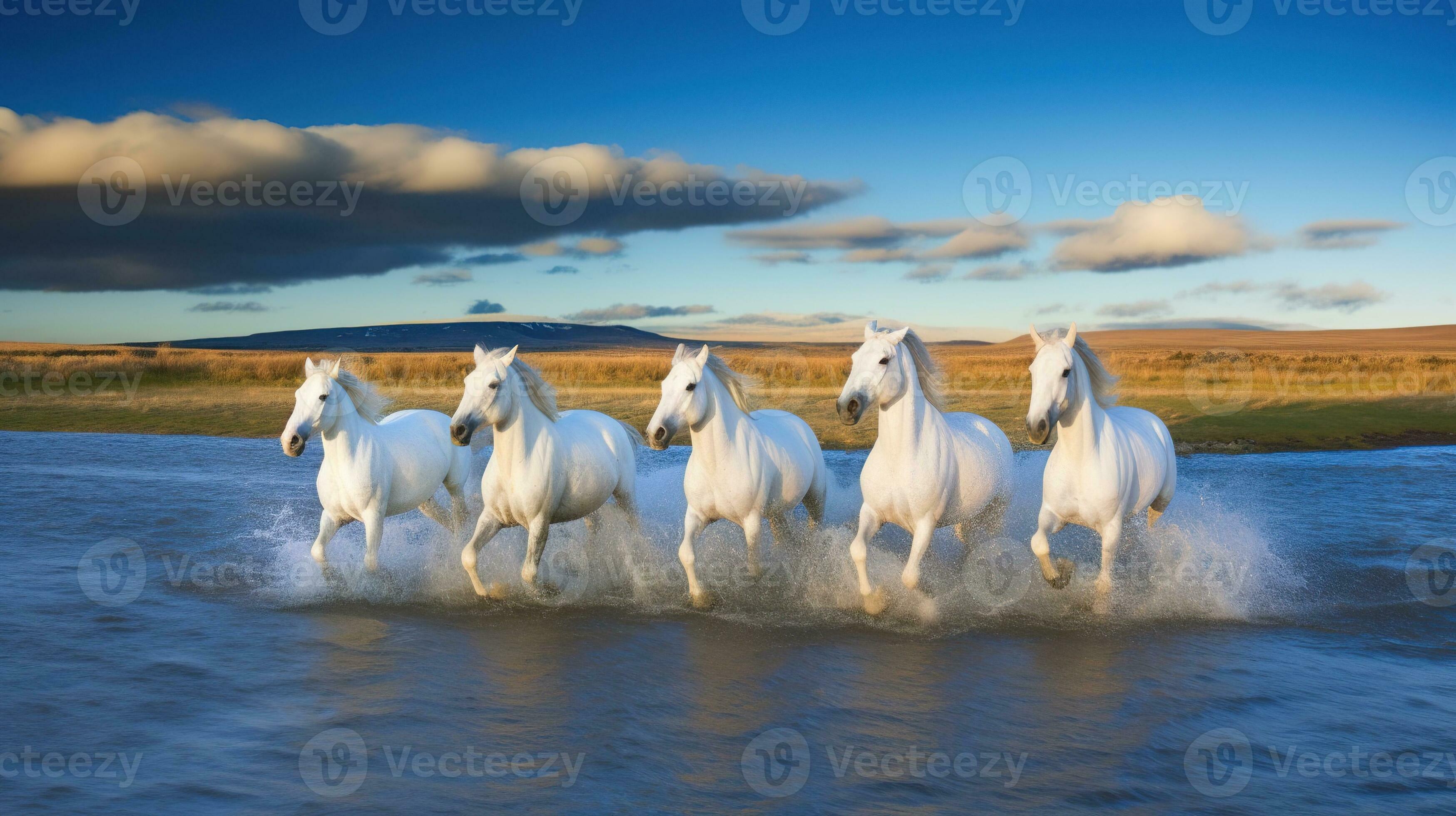 Estátua De Cavalo Em Frente a Um Céu Nublado Foto de Stock