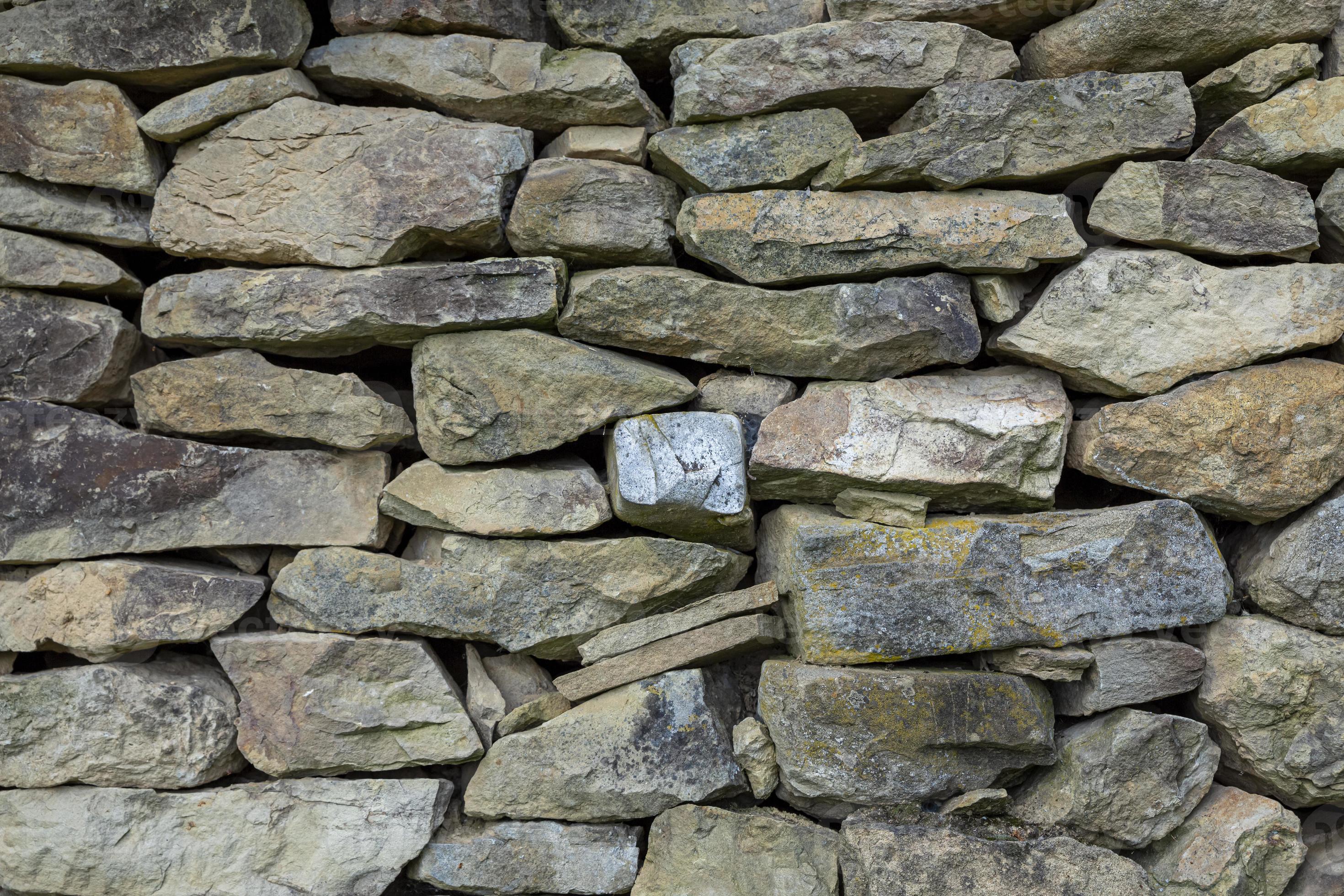 Textura de Muro de pedra e cimento, rustico. Stock Photo