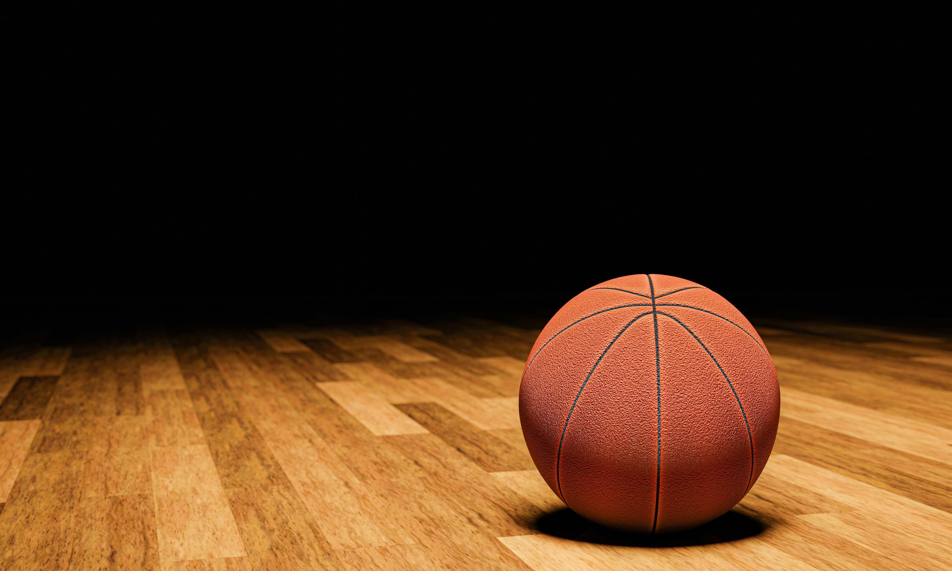 Conceito de jogo de basquete 3d renderização