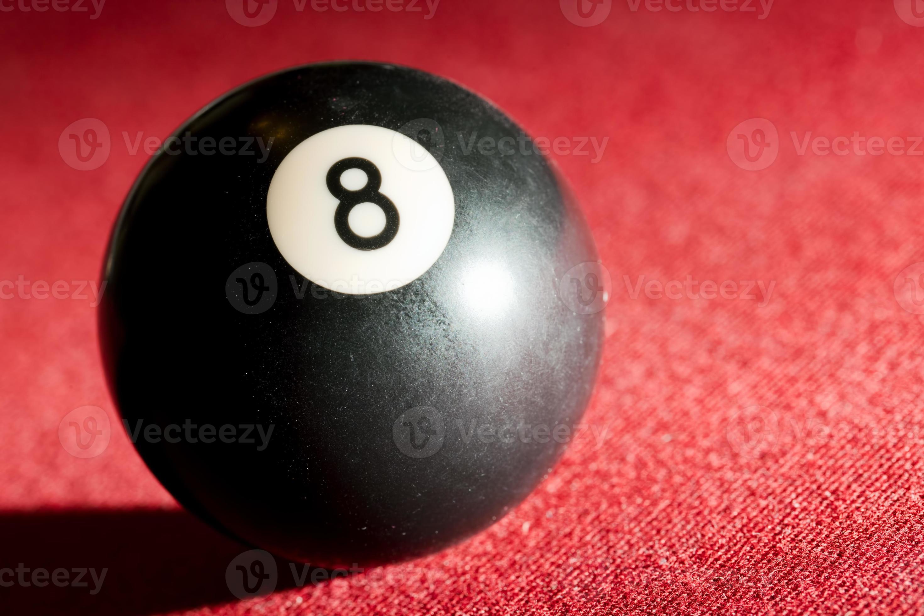 bilhar ou jogo de snooker. a bola oito preta. 7844878 Foto de stock no  Vecteezy