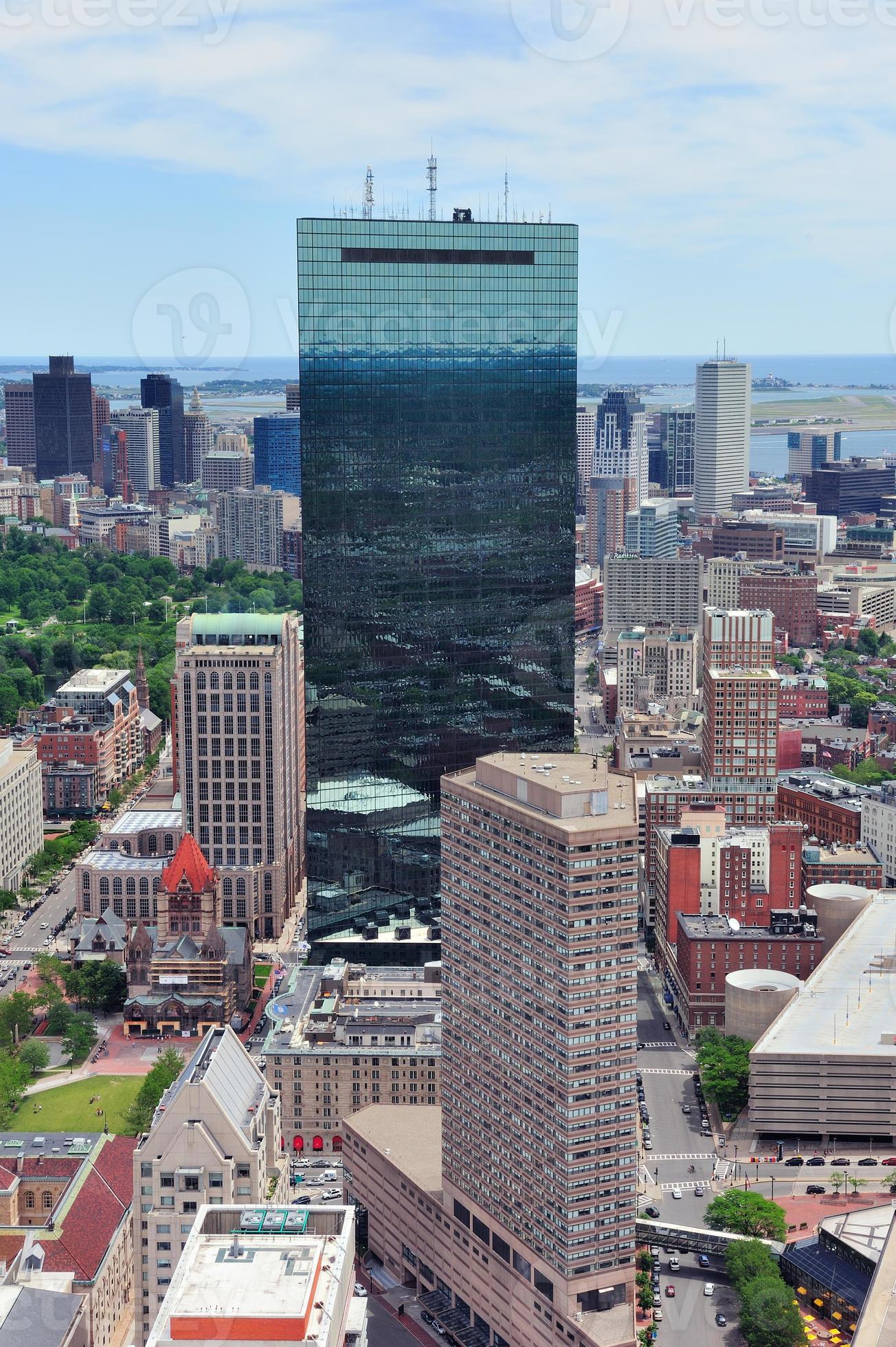 vista aérea panorâmica do distrito financeiro de boston, centro histórico, beacon  hill e charles river 6923973 Foto de stock no Vecteezy