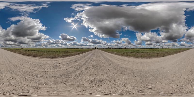 Céu nublado com nuvens como panorama hdri 360 sem costura com