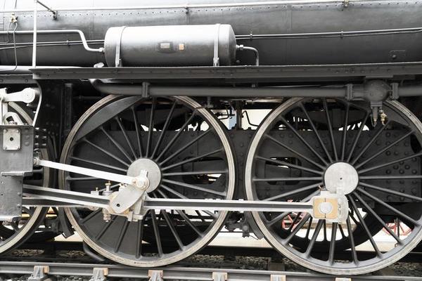 Fundo Trem A Vapor Movendo Se Em Um Trilho De Trem No Deserto