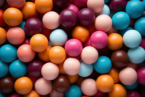 Muitas Bolas De Plástico Coloridas, Festa Infantil, Uma Sala De