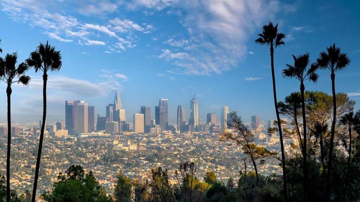 Banco de imagens : panorama, céu, EUA, Califórnia, Los Angeles