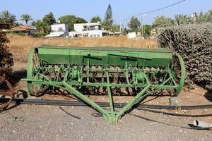 máquinas agrícolas antigas em Israel. foto