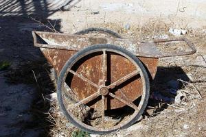 máquinas agrícolas antigas em Israel. foto