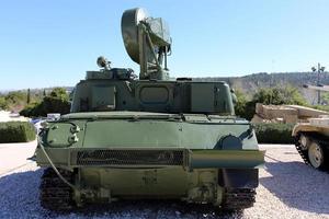 13 de fevereiro de 2019 jerusalem .old tank no museu militar israelense. foto