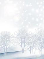floresta de inverno. cartão de Natal. foto