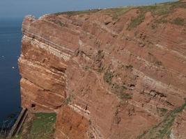 ilha de helgoland no mar do norte foto