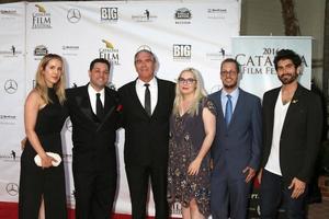 los angeles, 1 de outubro - família deb bauer, ron truppa segundo da esquerda no festival de cinema de catalina, sábado no cassino em 1 de outubro de 2016 em avalon, ilha de catalina, ca foto