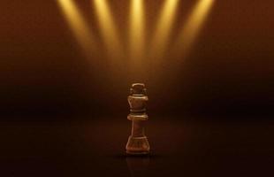 o rei do xadrez. ideias de planejamento de negócios para o sucesso. foto