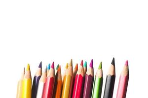 lápis de cor para os alunos usarem na escola ou profissional foto