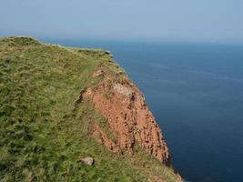 ilha de helgoland no mar do norte foto