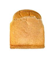 fatia de pão torrado isolado no fundo branco foto