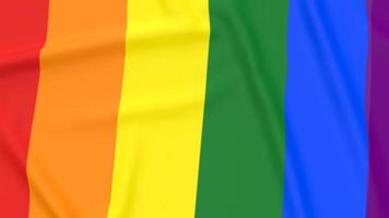 a bandeira multicolorida para renderização 3d do conceito lgbtq ou transgênero foto