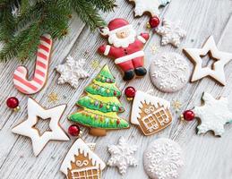 decoração de natal com biscoitos foto