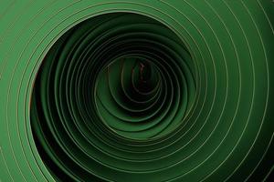 Ilustração 3D de rodada verde, polygones.set de formas em fundo monocromático, padrão. fundo de geometria foto