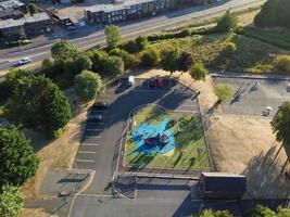 vista aérea do parque infantil em leagrave luton inglaterra reino unido foto