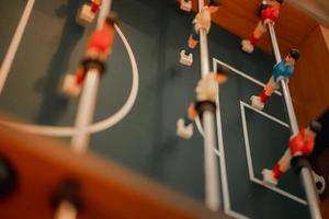 close-up do jogo de futebol de mesa de plástico, esporte no conceito de casa
