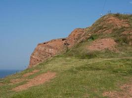 ilha de helgoland no mar do norte foto