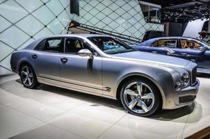 frankfurt - setembro de 2015 bentley mulsane apresentado na iaa internat foto