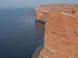 ilha de helgoland no mar do norte foto